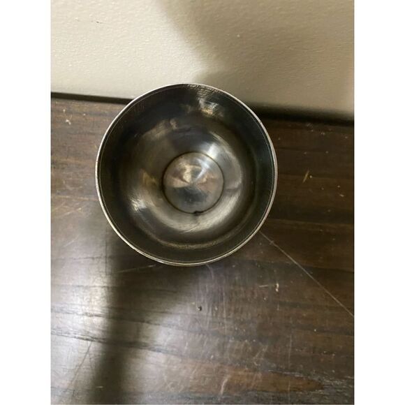 Handcrafted silver gold finished brass cup - Picture 3 of 6